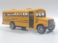 SDE Shantou School Bus Yellow Pullback Motorized Friction Die Cast Toy Car Vehicle