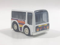 Tokyo Bus "City Bus" White Plastic Pullback Motorized Friction Die Cast Toy Car Vehicle Keychain