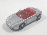 1999 Matchbox Beach / Fun Time Porsche Boxster Convertible Silver Die Cast Toy Car Vehicle