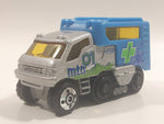 2001 Matchbox Summit Seekers Arctic Track Truck Silver and Blue Die Cast Toy Car Vehicle