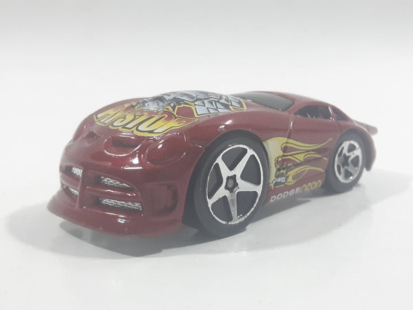 2005 Hot Wheels Asphalt Jungle Dodge Neon Hardnoze Red Die Cast Toy Car Vehicle