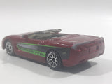2003 Matchbox 2000 Chevrolet Corvette Convertible Dark Red Die Cast Toy Car Vehicle