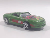 2003 Maisto Marvel Series 2 Jean Gray Mustang Mach III Green Die Cast Toy Car Vehicle