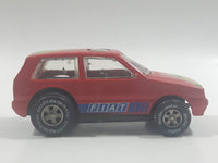 Rare Darda Motors Fiat Uno 10 Red Die Cast Toy Car Friction Motorized Pullback Vehicle