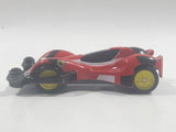 Rare 1996 Tomy Tomica Character Cars Bakuso Kyodai Let's & Go Red Die Cast Toy Race Car Vehicle Missing Spoiler