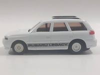 Rare 1992 Tomy Motor Tomica A-01 Subaru Legacy White Pullback Motorized Friction Die Cast Toy Car Vehicle - Pullback Does Not Release