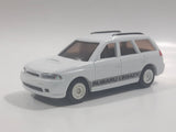 Rare 1992 Tomy Motor Tomica A-01 Subaru Legacy White Pullback Motorized Friction Die Cast Toy Car Vehicle - Pullback Does Not Release