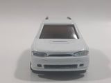 Rare 1992 Tomy Motor Tomica A-01 Subaru Legacy White Pullback Motorized Friction Die Cast Toy Car Vehicle - Pullback Does Not Release