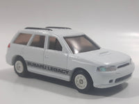 Rare 1992 Tomy Motor Tomica A-01 Subaru Legacy White Pullback Motorized Friction Die Cast Toy Car Vehicle - Pullback Does Not Release