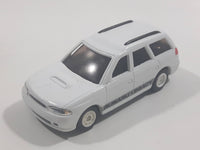 Rare 1992 Tomy Motor Tomica A-01 Subaru Legacy White Pullback Motorized Friction Die Cast Toy Car Vehicle - Pullback Does Not Release