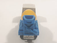 Tomy Tomica No. 53 Nissan Diesel Truck Cement Mixer Truck White Blue Yellow 1/100 Scale Die Cast Toy Car Vehicle