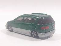1996 Tomy Tomica No. 50 Toyota Ipsum Green 1/64 Scale Die Cast Toy Car Vehicle with Opening Rear Hatch Door