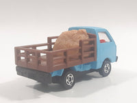 Tomy Tomica No. 31 Suzuki Carry Farm Livestock Truck Blue and Brown 1/55 Scale Die Cast Toy Car Vehicle - No Pigs