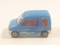 1992 Tomy Tomica No. 71 Mitsubishi Minica Toppo Diving School Blue 1/56 Scale Die Cast Toy Car Vehicle