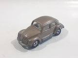 Vintage 1977 Tomy Tomica No. F20 Volkswagen Beetle Brown 1/60 Scale Die Cast Toy Car Vehicle