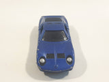 Vintage 1977 Tomy Tomica No. 5 Lamborghini Miura SV Dark Blue 1/62 Scale Die Cast Toy Car Vehicle with Opening Doors