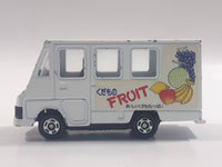 1995 Tomy Tomica No. 93 Toyota Quick Delivery Van "Fruit" White 1/72 Scale Die Cast Toy Car Vehicle with Opening Rear Doors