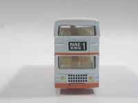 Edocar New Airport Express Double Decker Bus Orange and White Die Cast Toy Car Vehicle