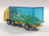 1988 Tomy Tomica No. 7 Fuso Container Truck Marine Aquarium Yellow 1/102 Scale Die Cast Toy Car Vehicle