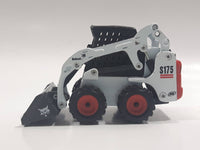 Bobcat Loader S175 Skid Steer Loader White 1/50 Scale Die Cast Toy Car Construction Equipment Vehicle