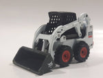 Bobcat Loader S175 Skid Steer Loader White 1/50 Scale Die Cast Toy Car Construction Equipment Vehicle