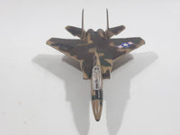 1990s Zee Toys Zylmex Dyna Flites A211 F-15 Fighter Jet Airplane Camouflage Brown Die Cast Toy Car Vehicle