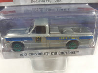 2018 Greenlight Collectibles Hot Pursuit Serve & Protect Series 29 Limited Edition Delaware Sate Police 1972 Chevrolet C10 Cheyenne Pickup Truck State Police Grey 1/64 Scale Die Cast Toy Car Vehicle New in Package