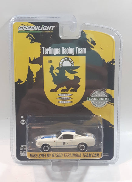 2017 Greenlight Collectibles Hobby Exclusive Limited Edition Terlingua Racing Team 1965 Shelby GT350 Terlingua Team Car #98 White 1/64 Scale Die Cast Toy Car Vehicle New in Package