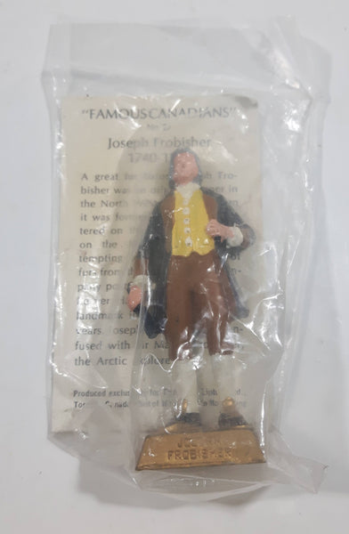Vintage 1960s Marx Lipton Tea Famous Canadians No.  27 Joseph Frobisher 1740-1810 3" Toy Figure New In Package