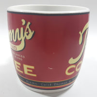 Tommy's Brand Balanced Blend Coffee Red Ceramic Coffee Mug Cup