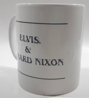 Vintage Elvis Presley and Richard Nixon Meet White Ceramic Coffee Mug Cup