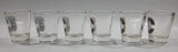 Calgary Flames NHL Ice Hockey Team Hunter Collector Glass Set of 6 Shooter Shot Glasses