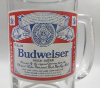 Genuine Budweiser Beer 5 1/2" Tall Glass Beer Mug