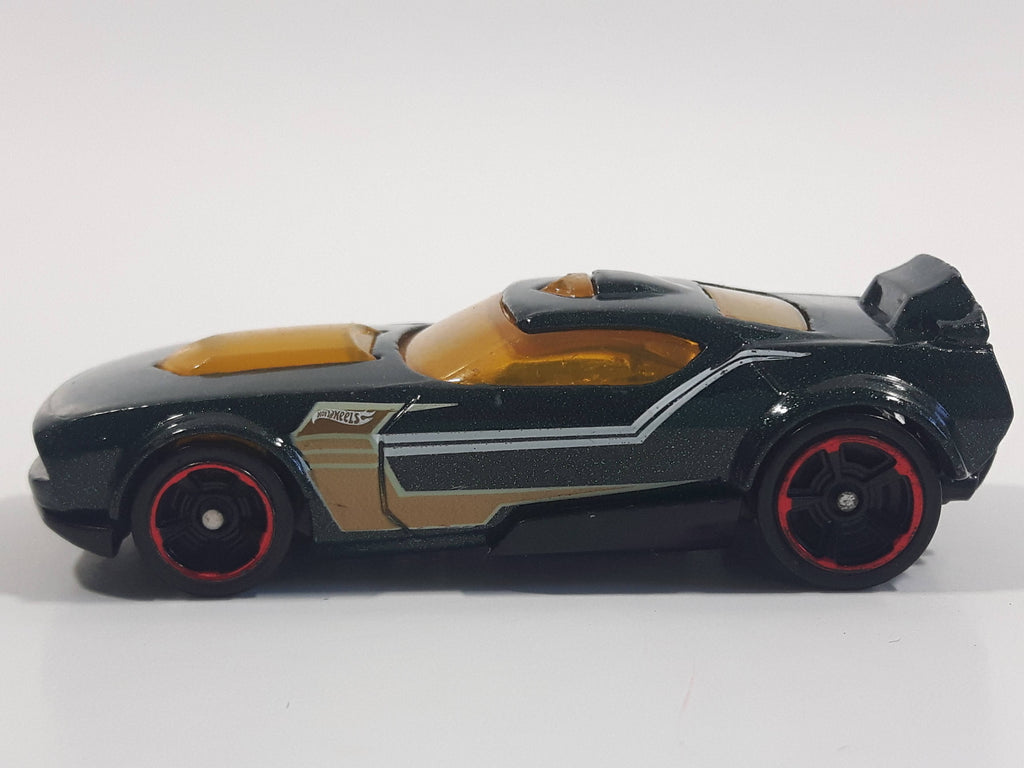2016 Hot Wheels Fast Fish Metalflake Dark Green Die Cast Toy Race Car ...