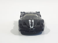 2008 Hot Wheels Ferrari FXX Black with White Stripe Die Cast Toy Dream Car Vehicle