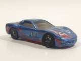 1999 Hot Wheels '97 Corvette Metalflake Blue Die Cast Toy Car Vehicle