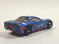 1999 Hot Wheels '97 Corvette Metalflake Blue Die Cast Toy Car Vehicle