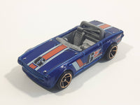 2010 Hot Wheels Faster Than Ever Triumph TR6 Blue #6 Die Cast Toy Race Car Vehicle