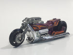 2009 Hot Wheels Rebel Rides Airy 8 Metalflake Purple Motorcycle Die Cast Toy Vehicle