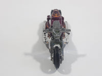 2009 Hot Wheels Rebel Rides Airy 8 Metalflake Purple Motorcycle Die Cast Toy Vehicle