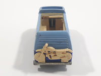 Vintage 1983 Hot Wheels Extra Series Sunagon Blue and Light Blue Die Cast Toy Car Vehicle - Missing Roof