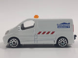 Majorette Renault Trafic Construction Service White 1/64 Scale Die Cast Toy Car Vehicle with Opening Sliding Side Door