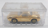 Rare Sohbi Porsche Boxster Gold Chrome Die Cast Toy Car Vehicle in Case