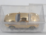 Rare Sohbi Porsche Boxster Gold Chrome Die Cast Toy Car Vehicle in Case