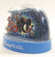 2010 Walt Disney World "Ten Times The Fun" 2 3/4" Miniature Plastic Snow Globe