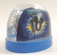 2010 Walt Disney World "Ten Times The Fun" 2 3/4" Miniature Plastic Snow Globe