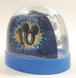 2010 Walt Disney World "Ten Times The Fun" 2 3/4" Miniature Plastic Snow Globe