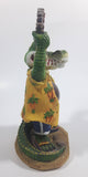 Rare 2005 Gatorland Orlando, Florida Send More Tourist The Last Ones Were Delicious! 3D Standing Alligator Themed 7 1/2" Snow Globe with Garbage Filled Stomach