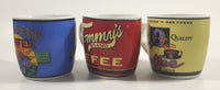 Tommy's Brand Balanced Blend Bright and Early Constant Quality Ceramic Coffee Mug Cup Set of 3