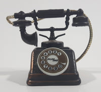 Vintage PlayMe Miniature Rotary Telephone Phone Metal Pencil Sharpener Doll House Furniture Size